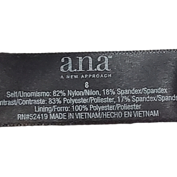 Ana Tankini SwimSuit Brown/Pink Polka Dot Size 8 - Picture 6 of 14